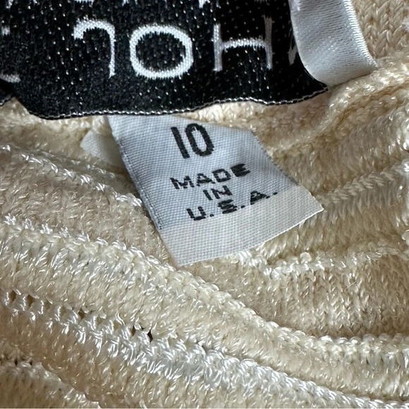 St. John Evening 3pc Ivory Paillette Skirt Suit. Sz: 6/10 - Picture 13 of 14